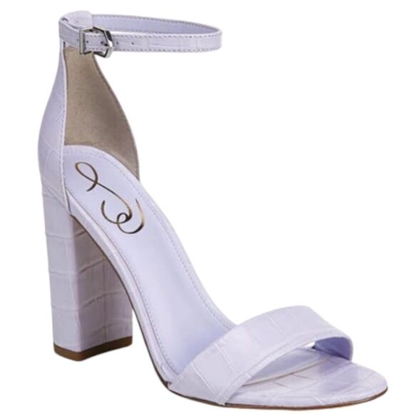 SAM EDELMAN Yaro Strappy High Heel Sandals In Lilac - Picture 1 of 9